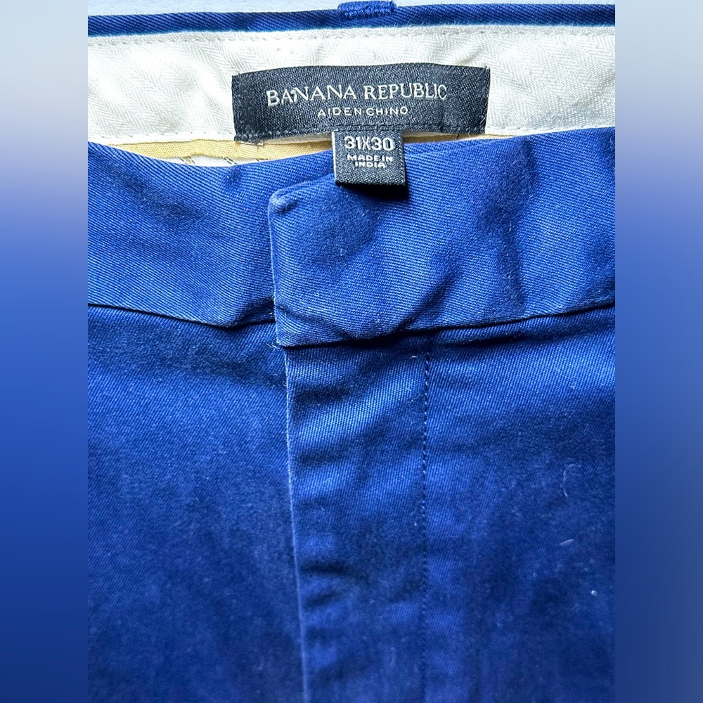 Banana Republic ‘Aiden Chino’ in ‘Magical Blue’ Size 31x30 - Picture 4 of 17